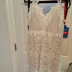 WHITE BRIDAL SHOWER DRESS